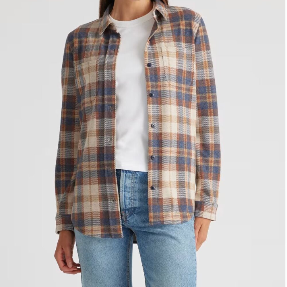 Quince Stretch Sweater Fleece Shirt